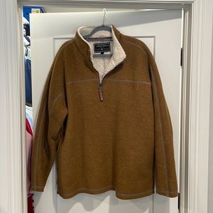 True Grit Melange and Sherpa Quarter Zip Pullover XXL